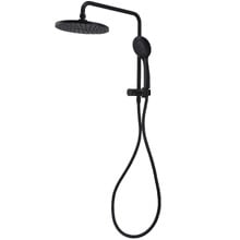 Mercer Stainless Steel Round Short Twin Shower